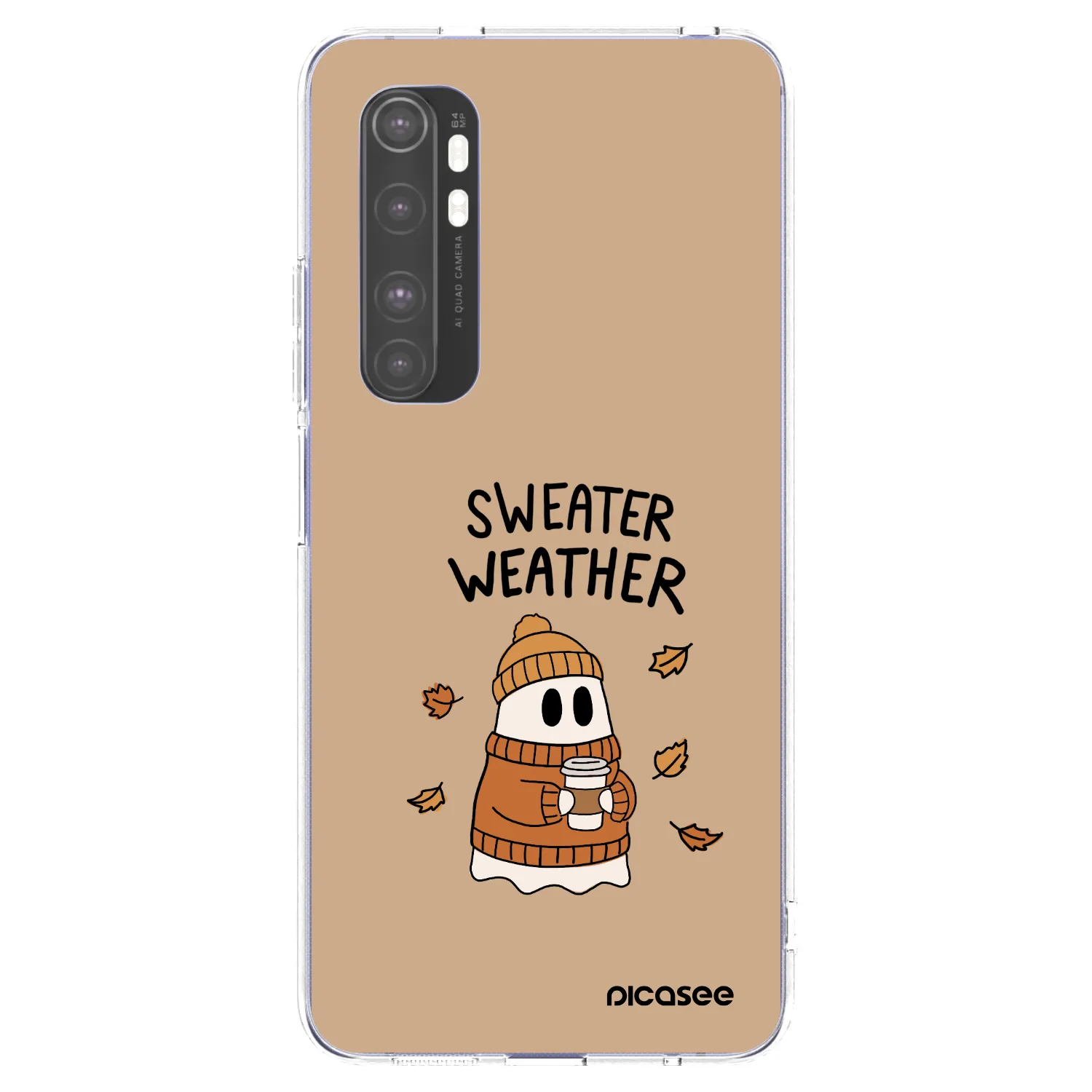 Picasee silikonski prozorni ovitek za Xiaomi Mi Note 10 Lite - Sweater ghost