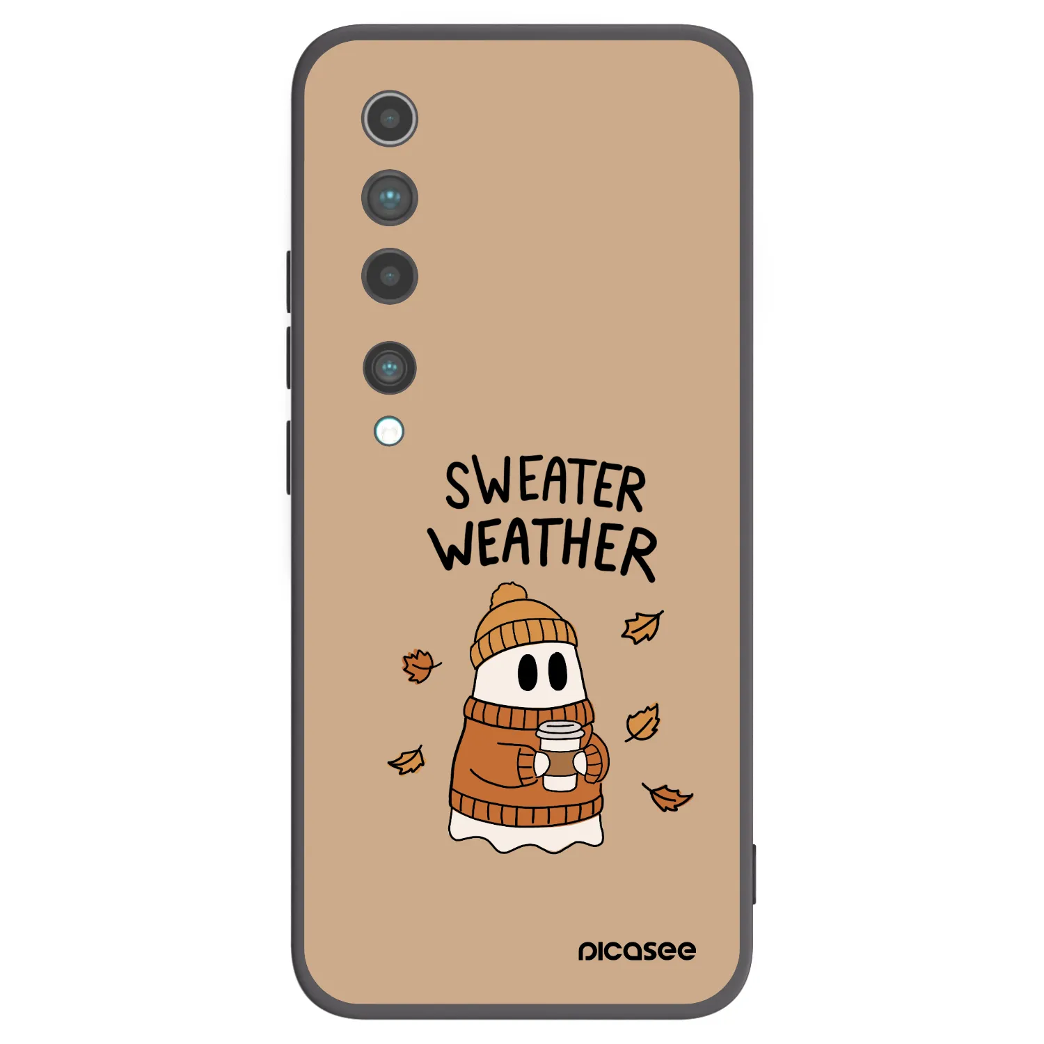 Picasee silikonski črni ovitek za Xiaomi Mi 10 - Sweater ghost