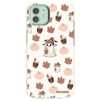 Picasee silikonski prozorni ovitek za Apple iPhone 12 - Pumpkin spice