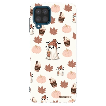 Picasee silikonski prozorni ovitek za Samsung Galaxy A12 A125F - Pumpkin spice