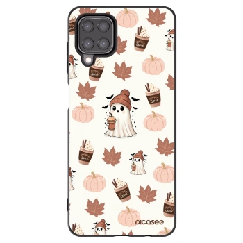 Picasee silikonski črni ovitek za Samsung Galaxy A12 A125F - Pumpkin spice