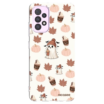 Picasee silikonski prozorni ovitek za Samsung Galaxy A32 5G A326B - Pumpkin spice