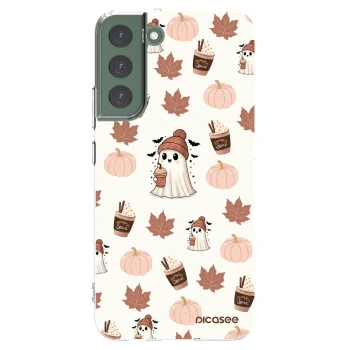 Picasee silikonski prozorni ovitek za Samsung Galaxy S22+ 5G - Pumpkin spice