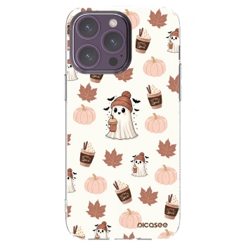 Picasee silikonski prozorni ovitek za Apple iPhone 14 Pro Max - Pumpkin spice