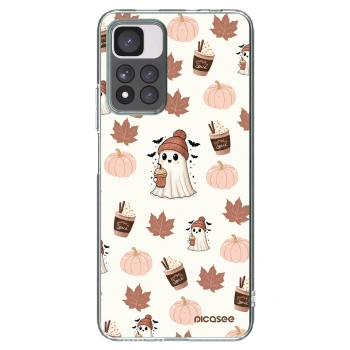 Picasee silikonski prozorni ovitek za Xiaomi Redmi Note 11 Pro+ 5G - Pumpkin spice