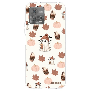 Picasee silikonski prozorni ovitek za Motorola Moto G72 - Pumpkin spice