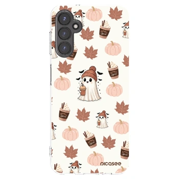 Picasee silikonski prozorni ovitek za Samsung Galaxy A14 4G A145R - Pumpkin spice