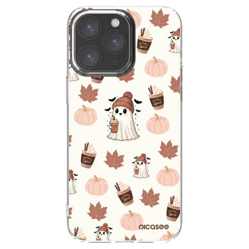 Picasee silikonski prozorni ovitek za Apple iPhone 15 Pro Max - Pumpkin spice