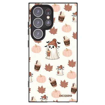 Picasee silikonski črni ovitek za Samsung Galaxy S24 Ultra S928B 5G - Pumpkin spice