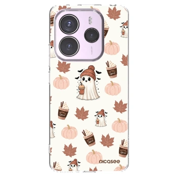 Picasee silikonski prozorni ovitek za Xiaomi Redmi Note 14 5G - Pumpkin spice