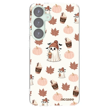 Picasee silikonski prozorni ovitek za Samsung Galaxy S25+ 5G - Pumpkin spice