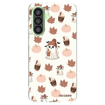 Picasee silikonski prozorni ovitek za Samsung Galaxy A26 5G A266B - Pumpkin spice
