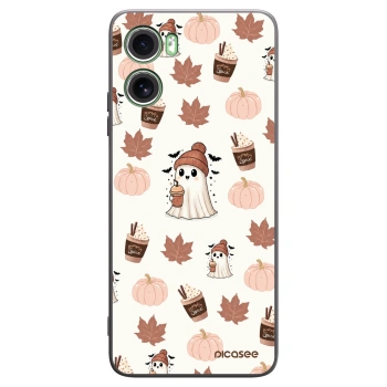 Picasee silikonski črni ovitek za Motorola Moto G06 - Pumpkin spice
