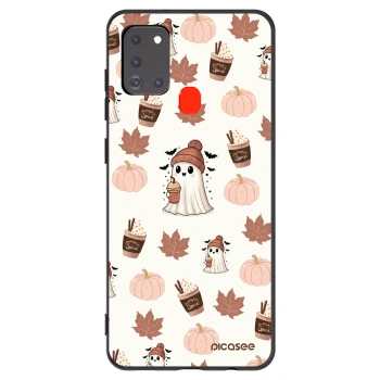 Picasee silikonski črni ovitek za Samsung Galaxy A21s - Pumpkin spice