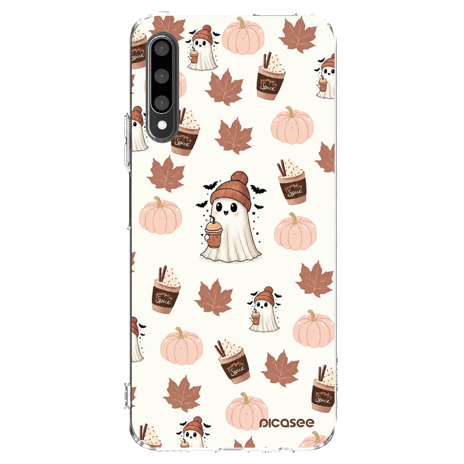 Picasee silikonski prozorni ovitek za Honor 9X Pro - Pumpkin spice