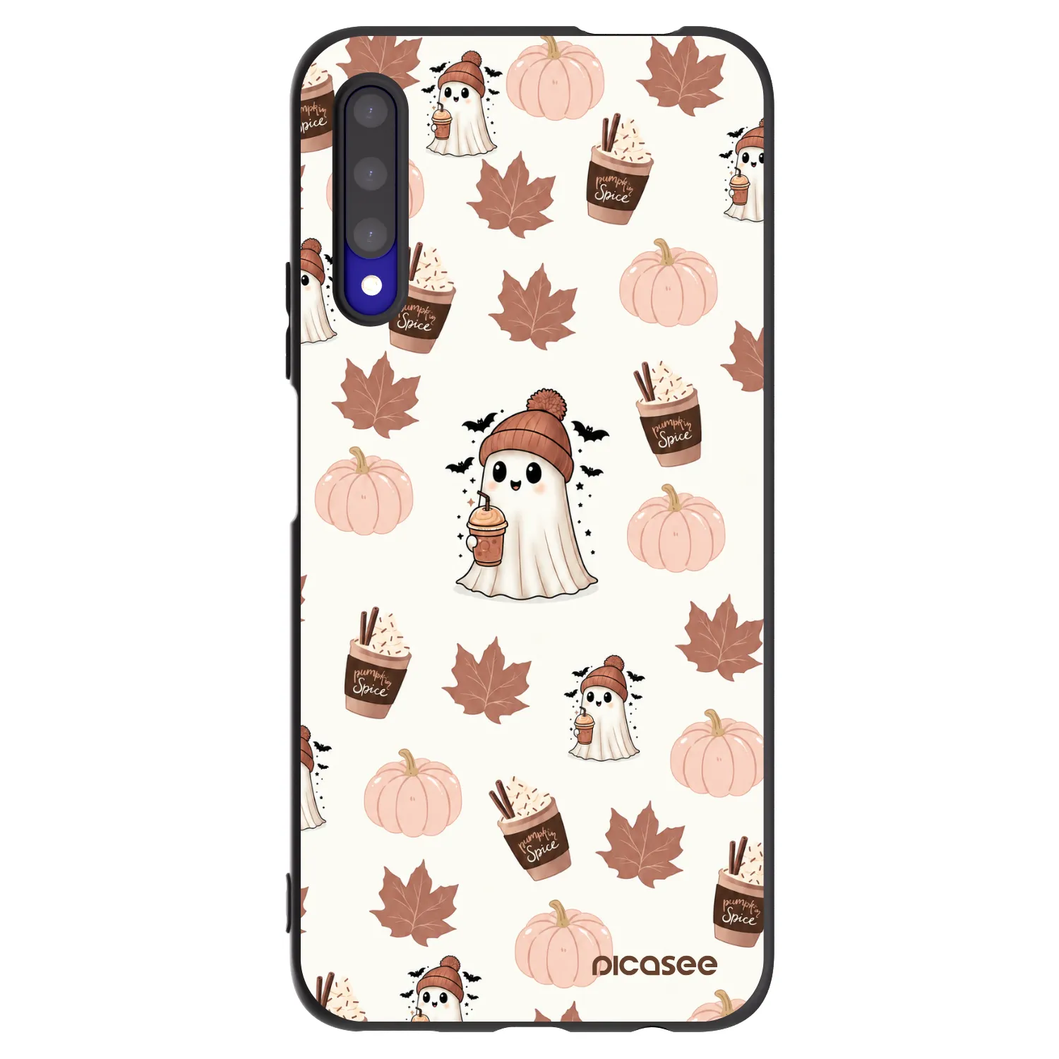Picasee silikonski črni ovitek za Honor 9X Pro - Pumpkin spice