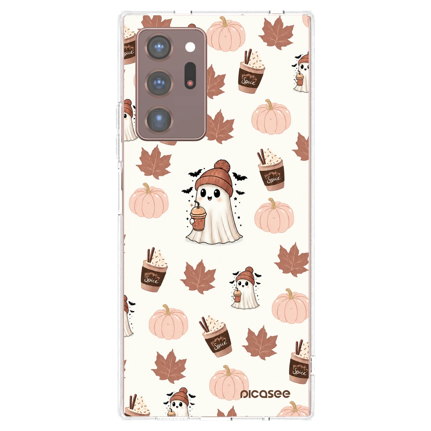 Picasee silikonski prozorni ovitek za Samsung Galaxy Note 20 Ultra - Pumpkin spice