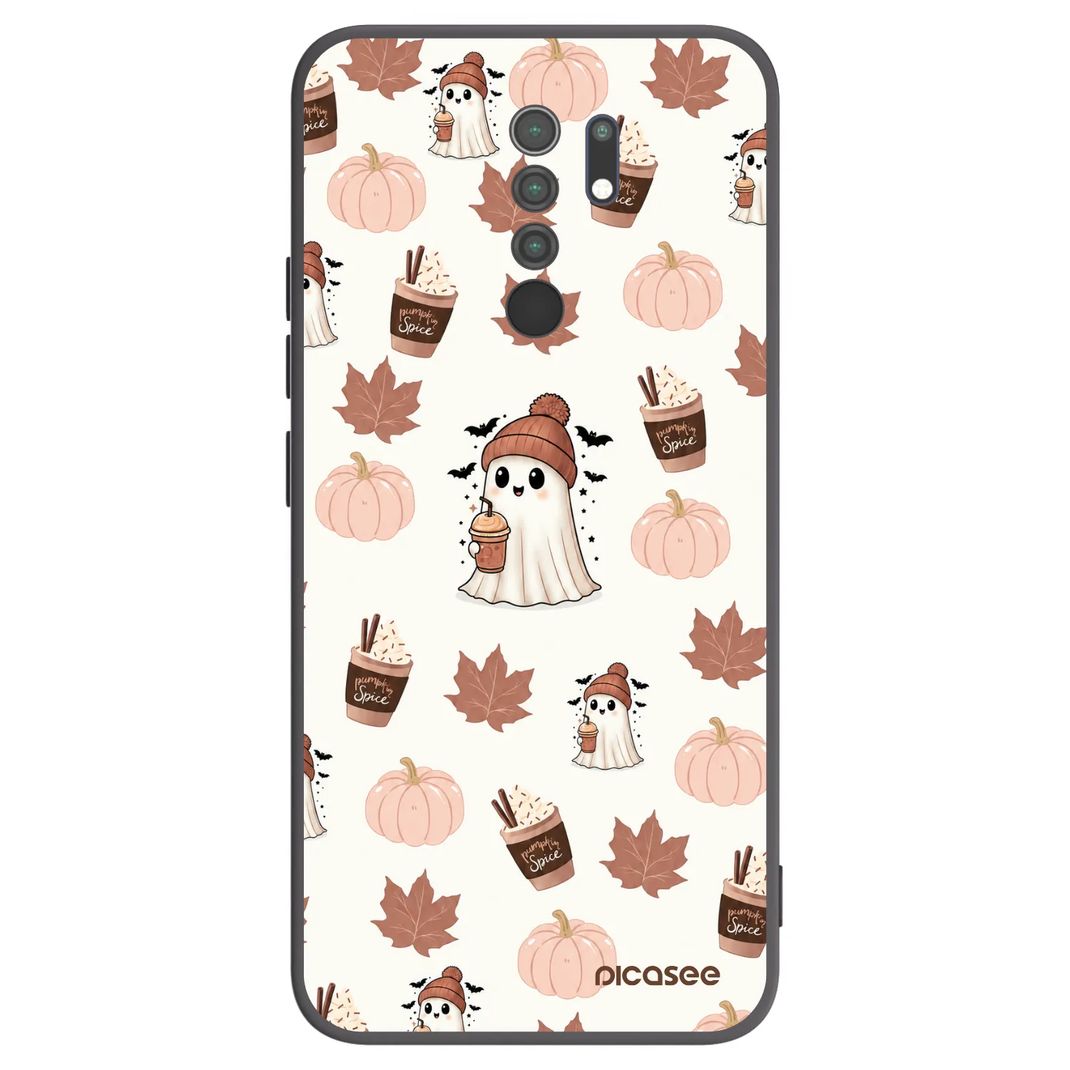 Picasee silikonski črni ovitek za Xiaomi Redmi 9 - Pumpkin spice