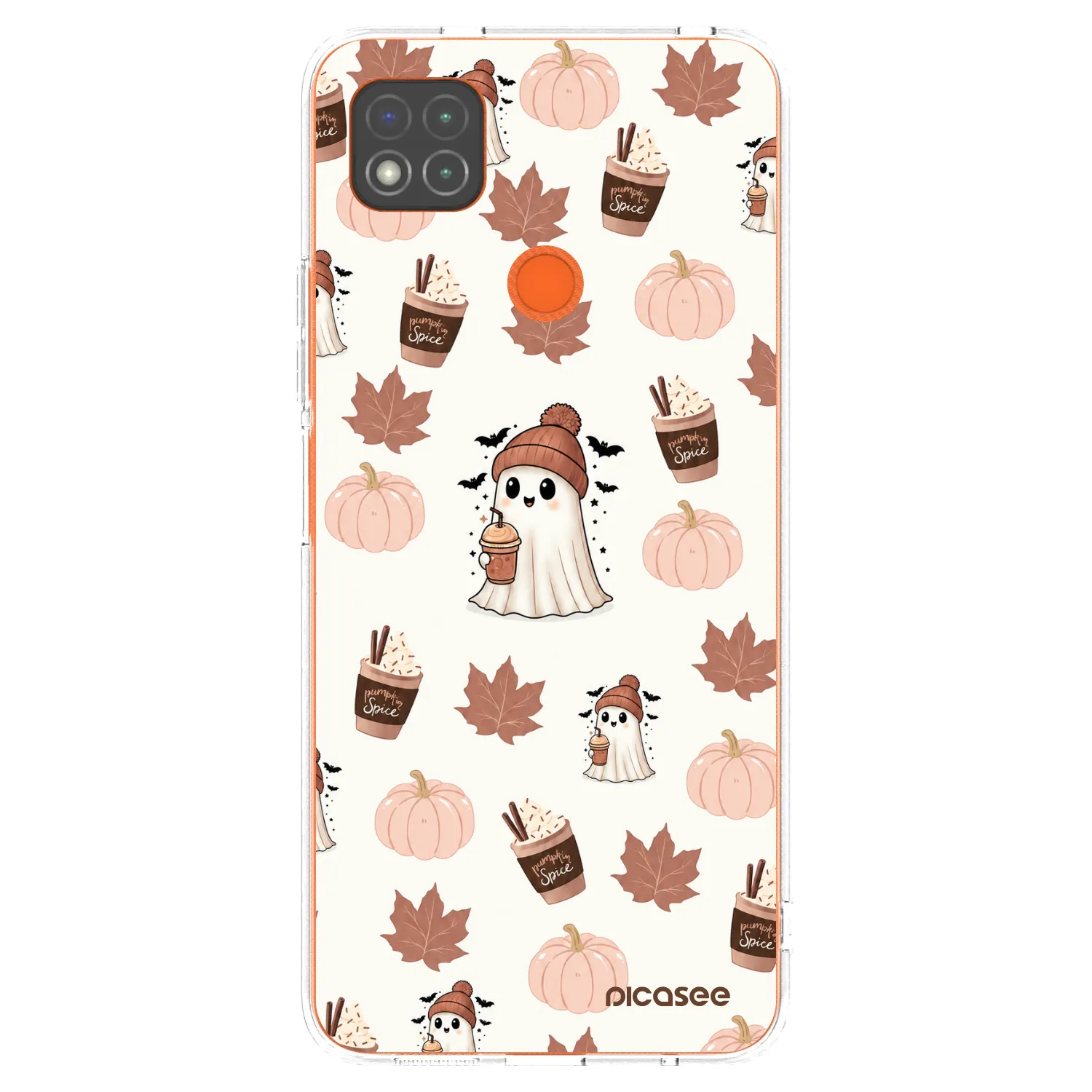 Picasee silikonski prozorni ovitek za Xiaomi Redmi 9C - Pumpkin spice