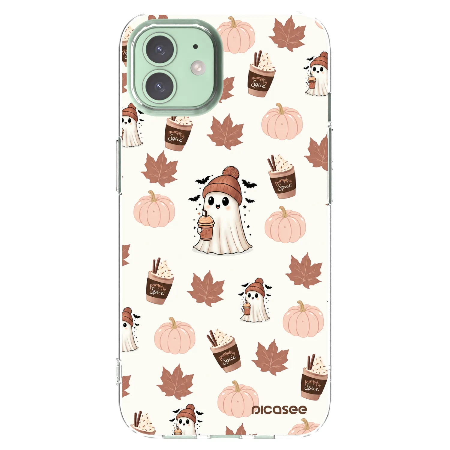 Picasee silikonski prozorni ovitek za Apple iPhone 12 - Pumpkin spice