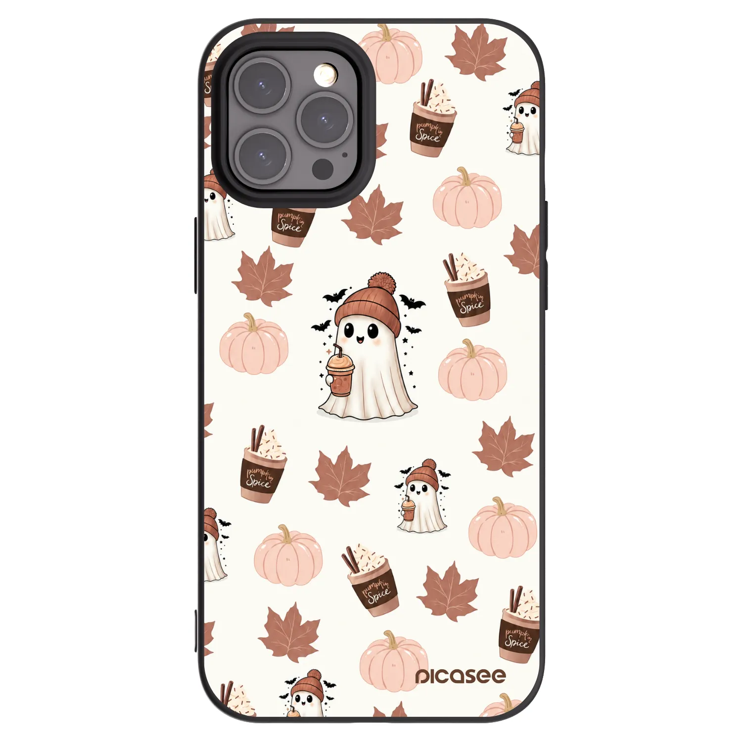 Picasee silikonski črni ovitek za Apple iPhone 12 Pro Max - Pumpkin spice