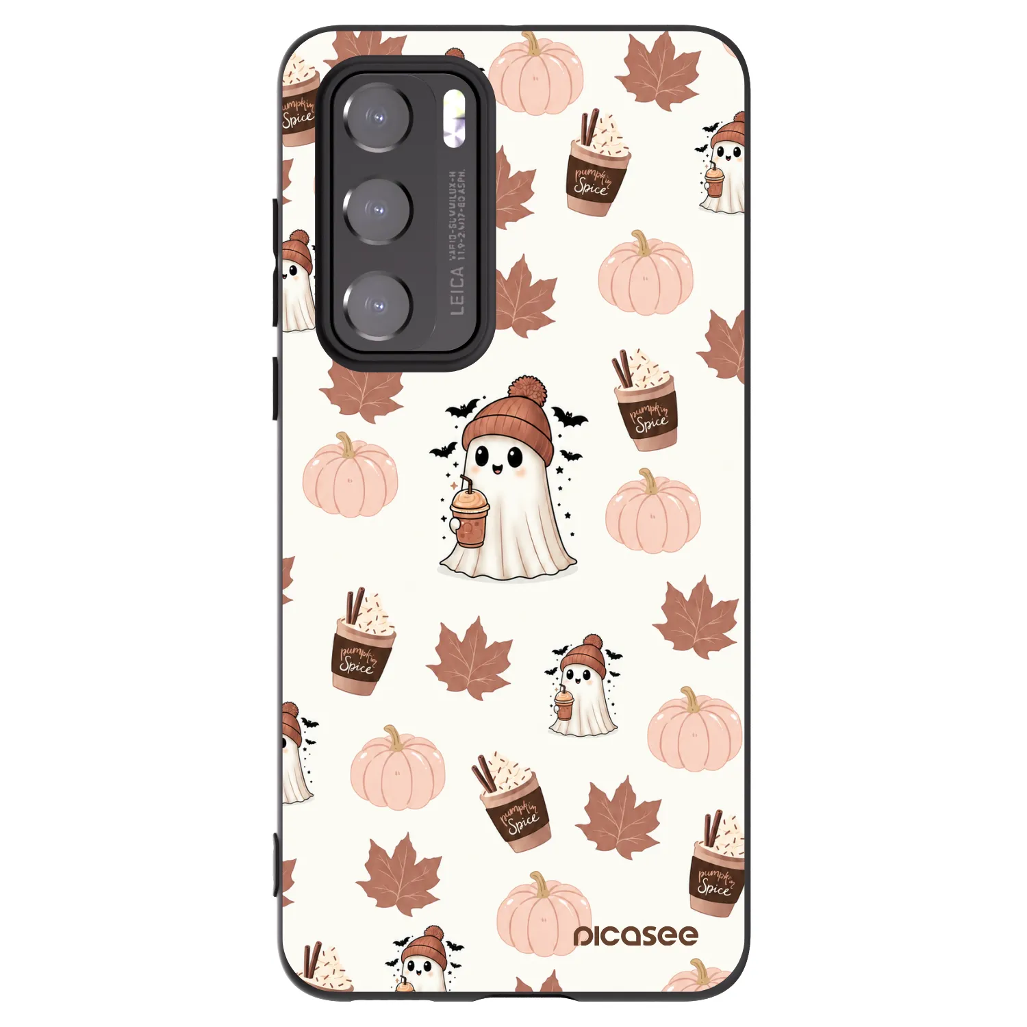 Picasee silikonski črni ovitek za Huawei P40 - Pumpkin spice