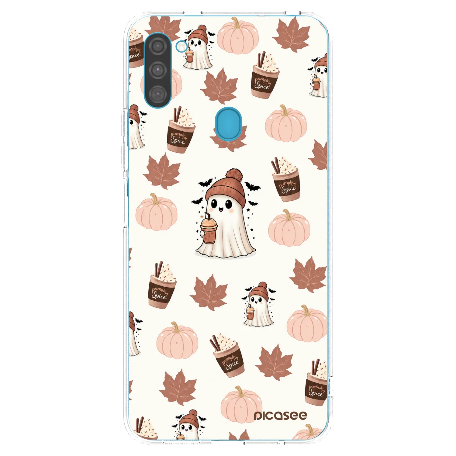 Picasee silikonski prozorni ovitek za Samsung Galaxy M11 - Pumpkin spice