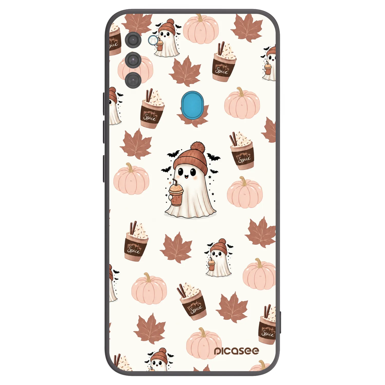 Picasee silikonski črni ovitek za Samsung Galaxy M11 - Pumpkin spice