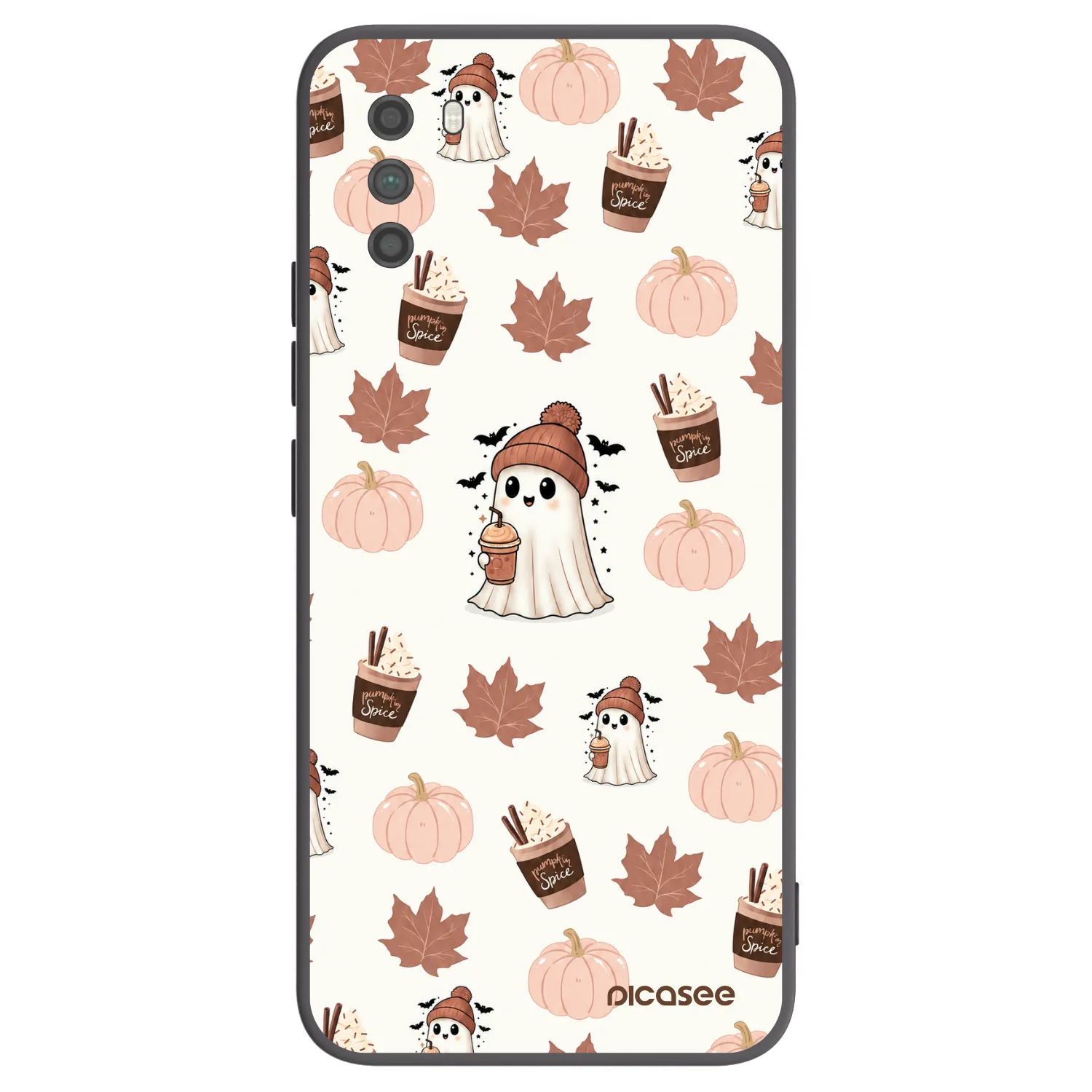 Picasee silikonski črni ovitek za Xiaomi Poco M3 - Pumpkin spice
