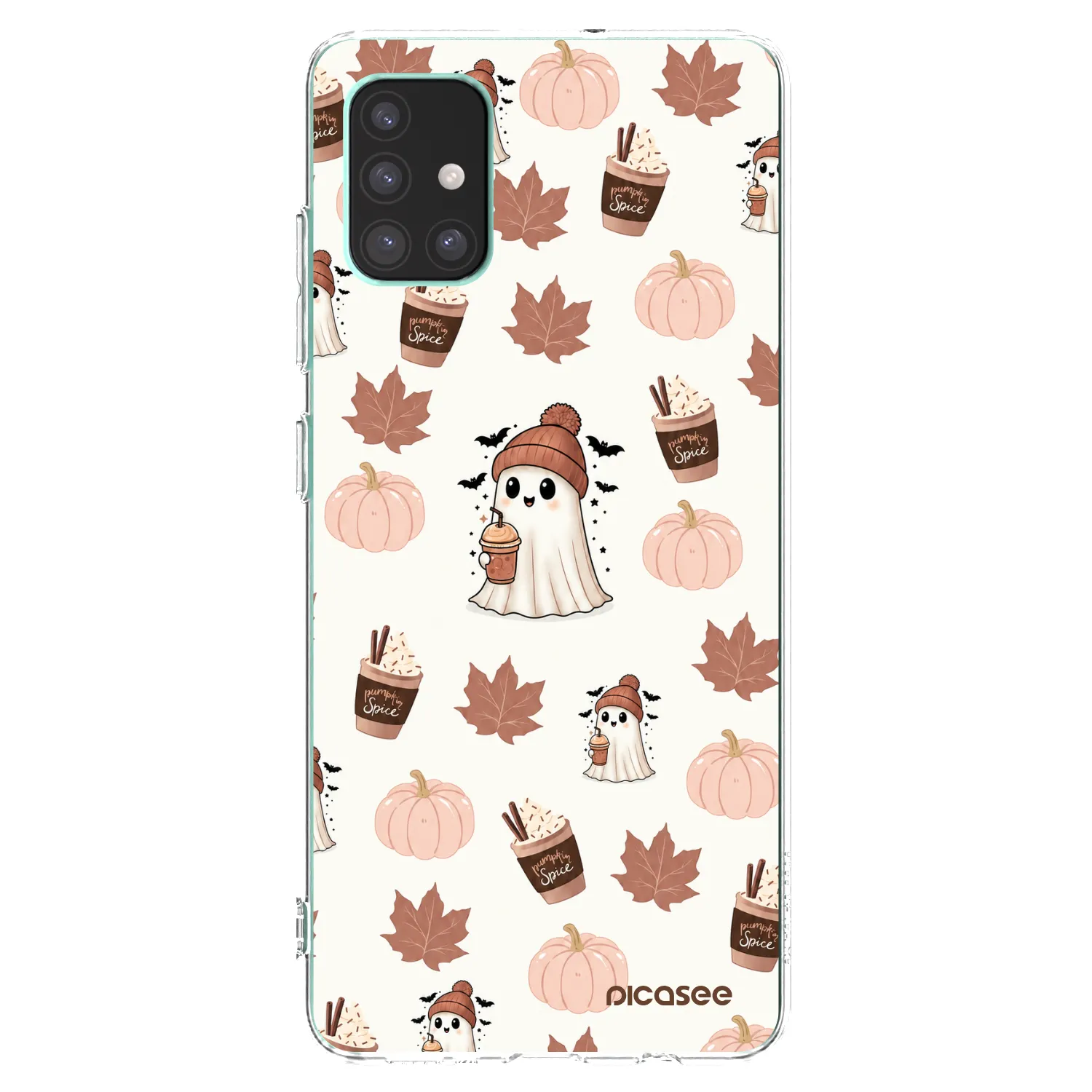 Picasee silikonski prozorni ovitek za Samsung Galaxy M51 M515F - Pumpkin spice