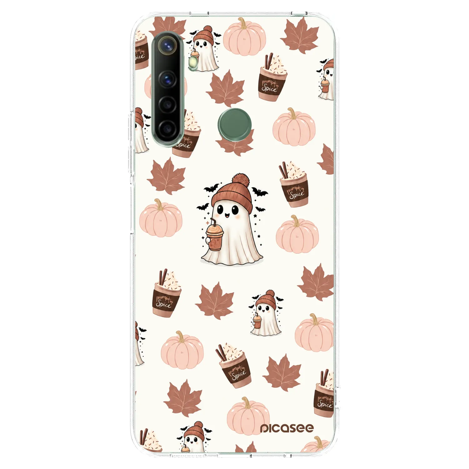 Picasee silikonski prozorni ovitek za Realme 6i - Pumpkin spice