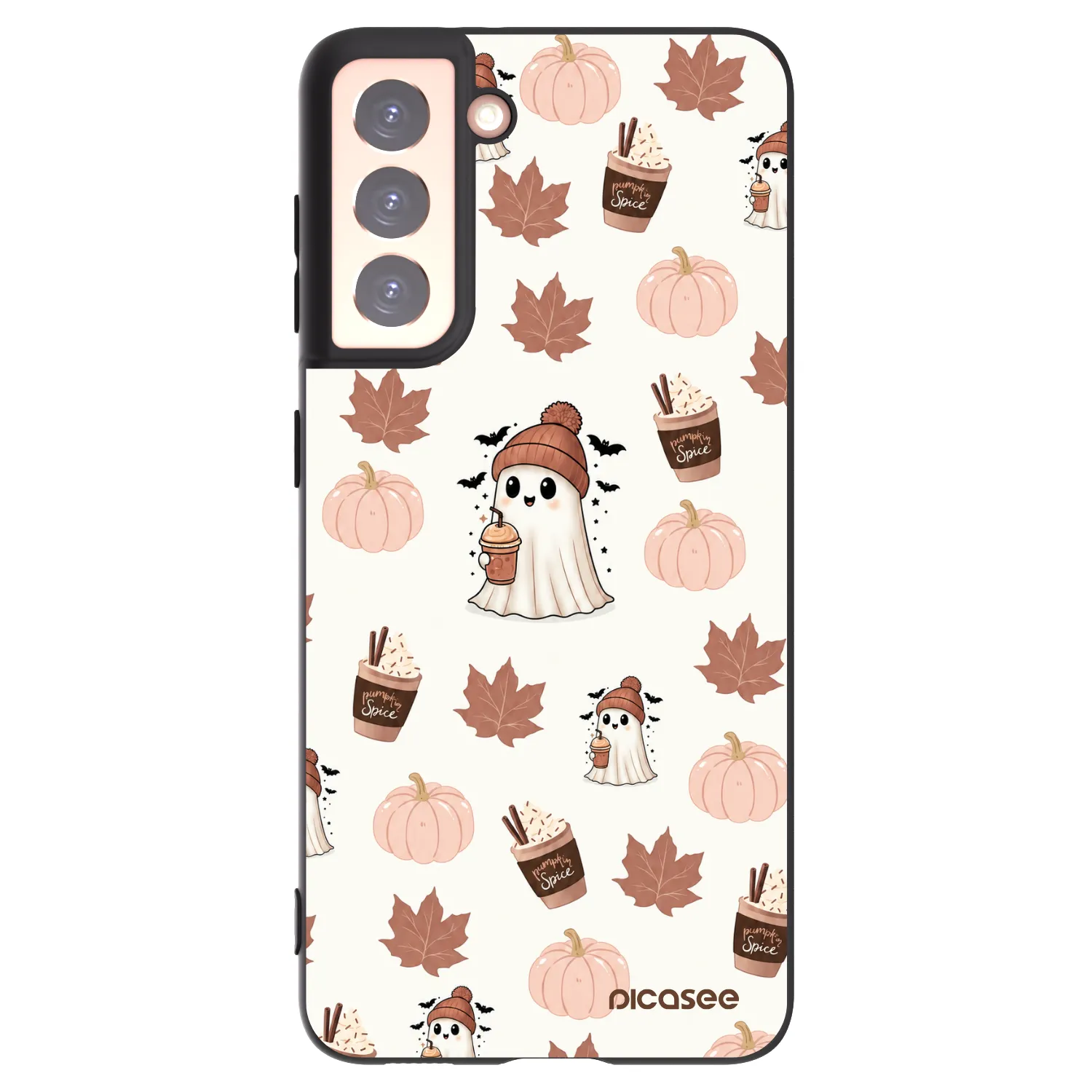 Picasee silikonski črni ovitek za Samsung Galaxy S21 5G G991B - Pumpkin spice