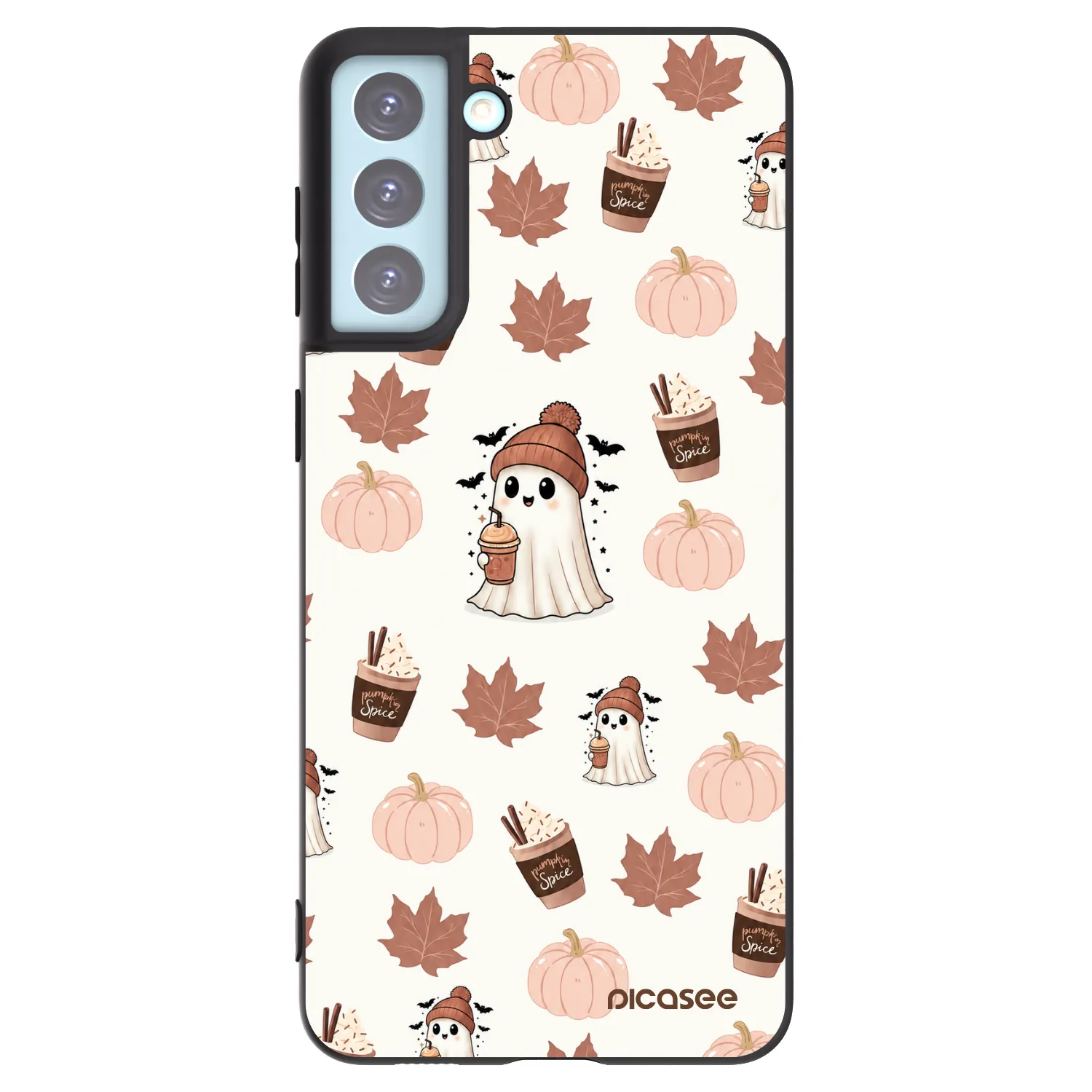Picasee silikonski črni ovitek za Samsung Galaxy S21+ 5G G996F - Pumpkin spice