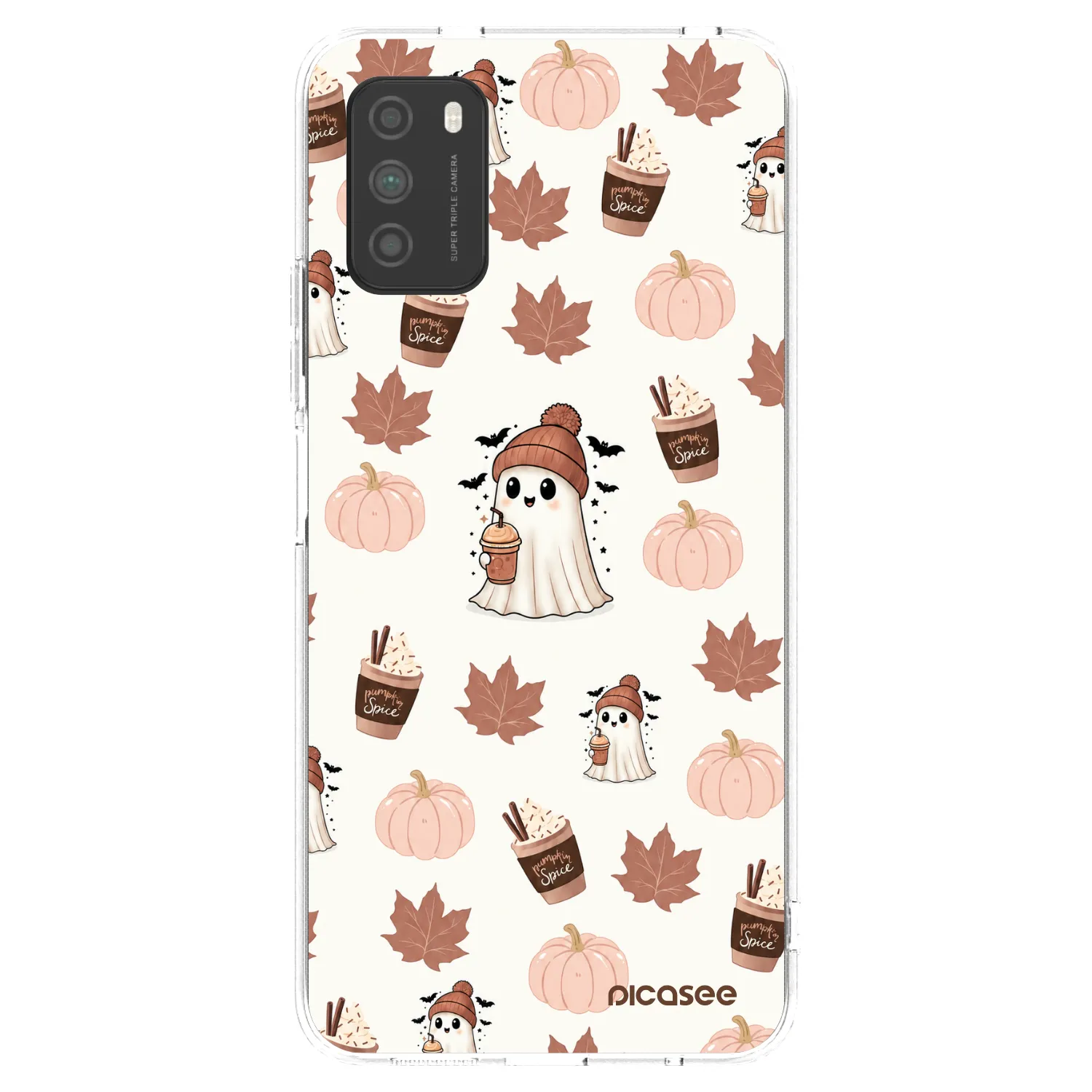 Picasee silikonski prozorni ovitek za Xiaomi Poco M3 - Pumpkin spice