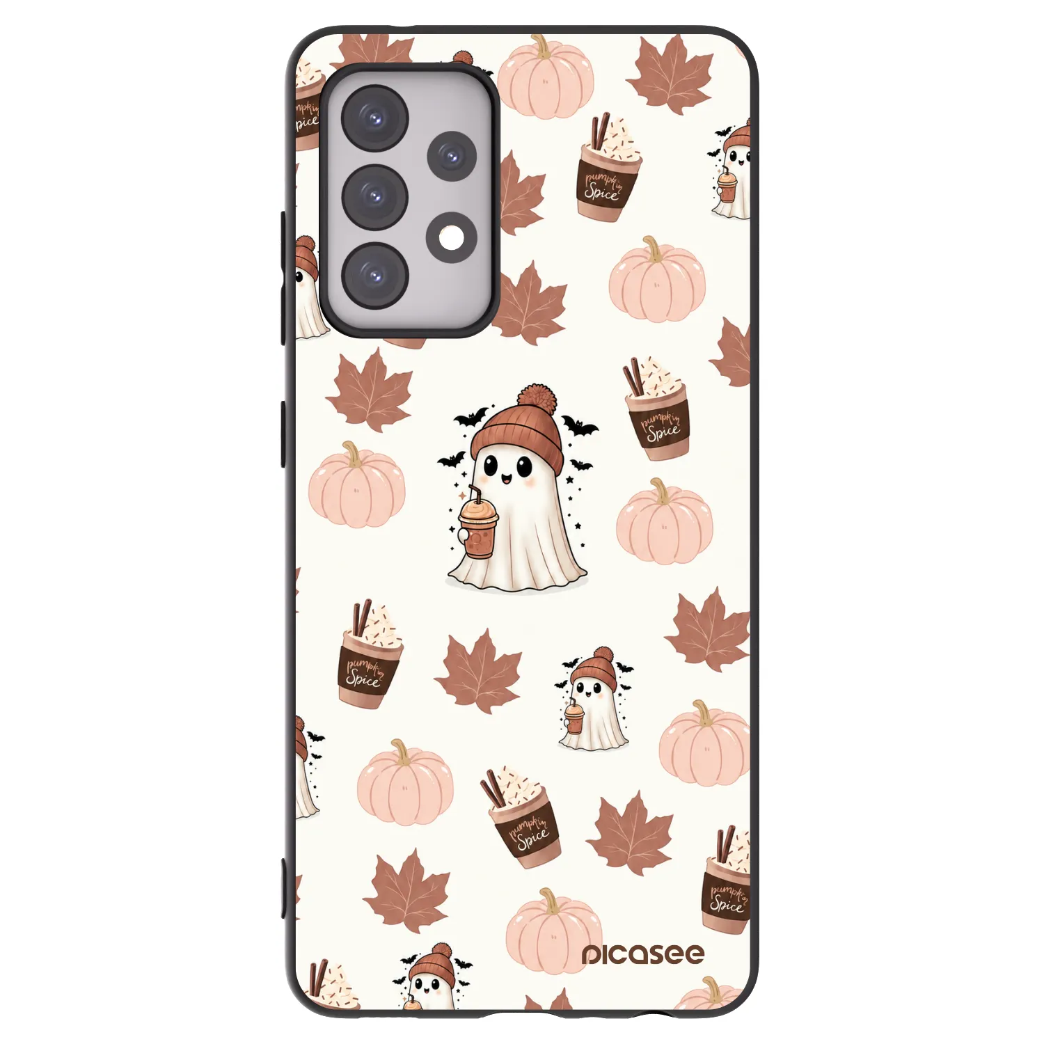 Picasee silikonski črni ovitek za Samsung Galaxy A52 5G A525F - Pumpkin spice