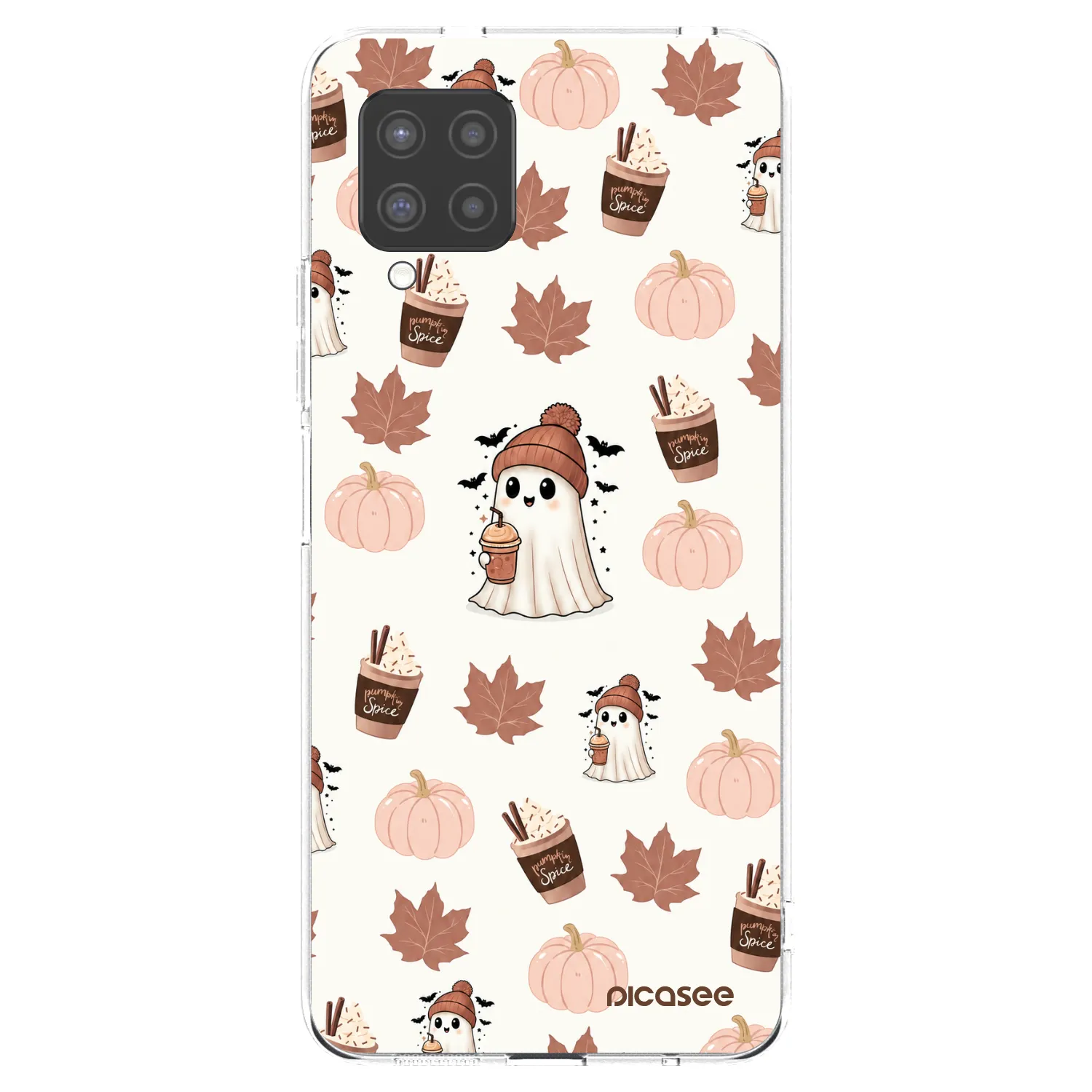 Picasee silikonski prozorni ovitek za Samsung Galaxy A42 A426B - Pumpkin spice