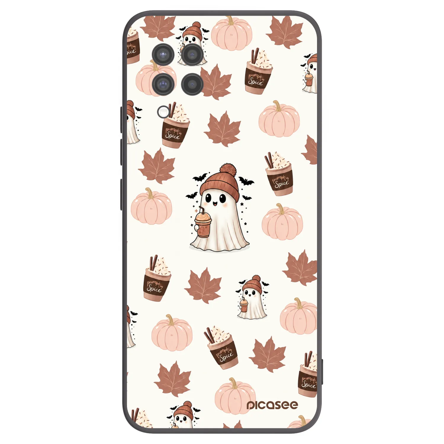 Picasee silikonski črni ovitek za Samsung Galaxy A42 A426B - Pumpkin spice