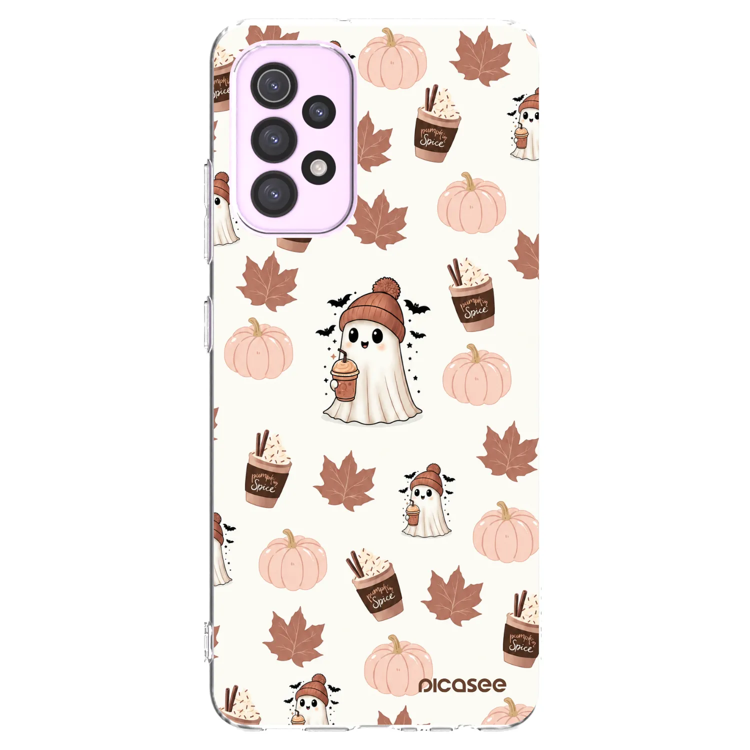 Picasee silikonski prozorni ovitek za Samsung Galaxy A32 5G A326B - Pumpkin spice