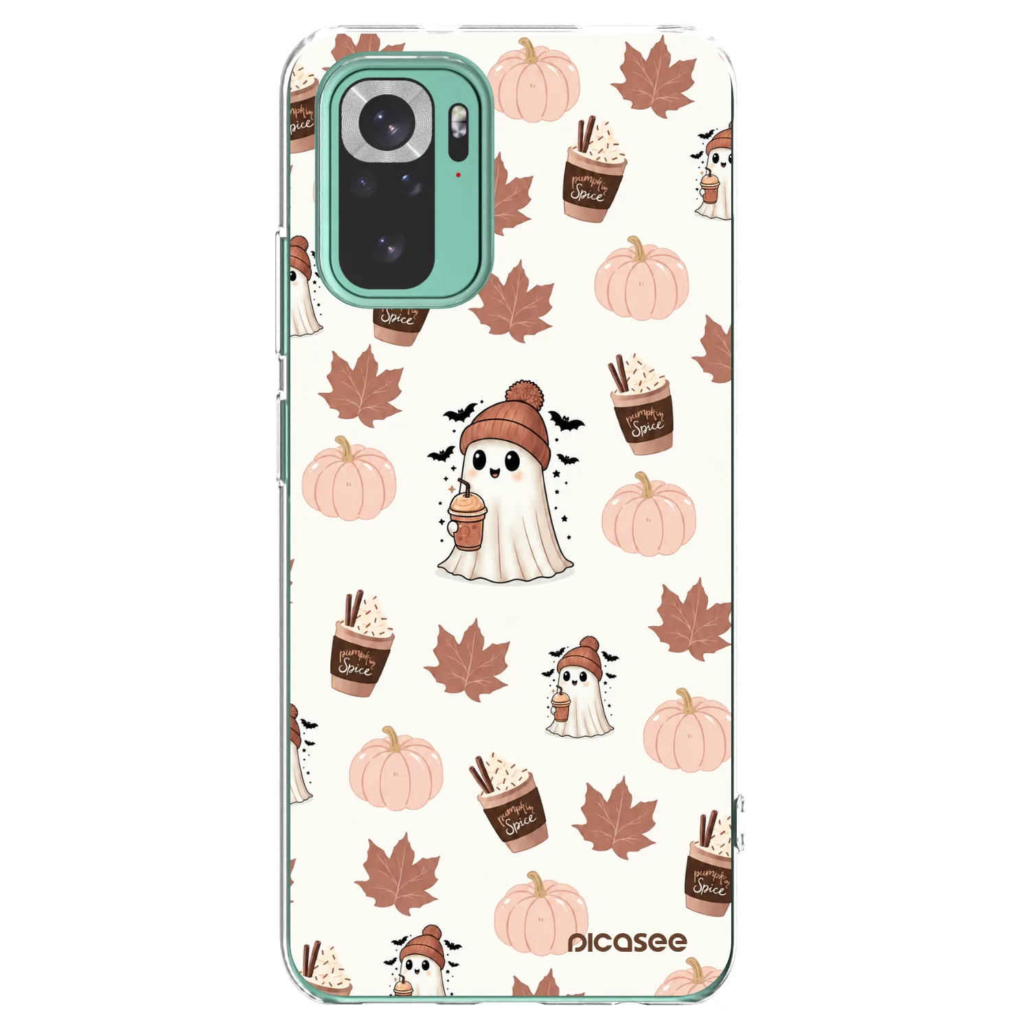 Picasee silikonski prozorni ovitek za Xiaomi Redmi Note 10 Pro - Pumpkin spice
