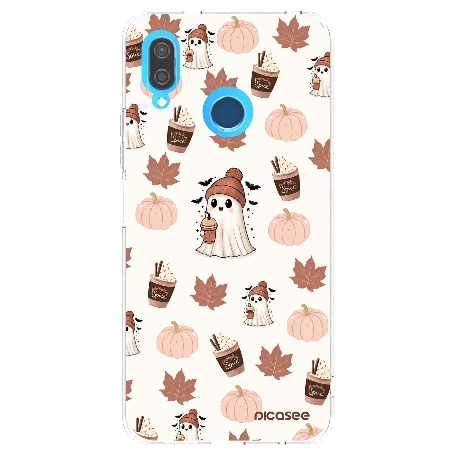 Picasee silikonski prozorni ovitek za Huawei P20 Lite - Pumpkin spice
