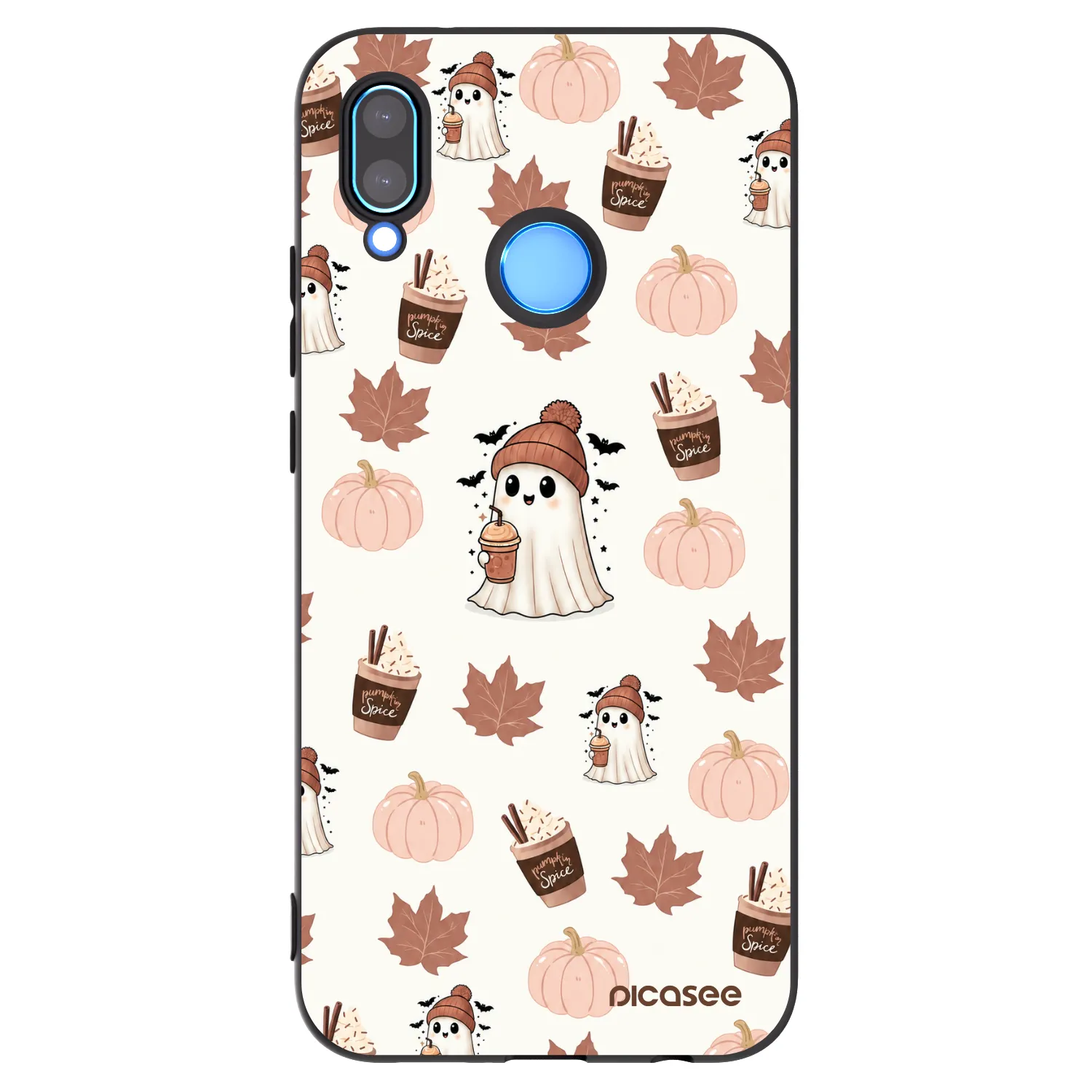 Picasee silikonski črni ovitek za Huawei P20 Lite - Pumpkin spice