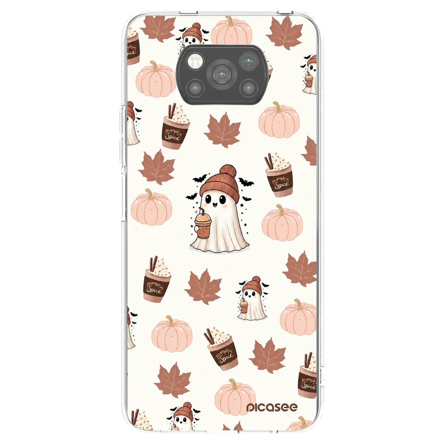 Picasee silikonski črni ovitek za Xiaomi Poco X3 Pro - Pumpkin spice