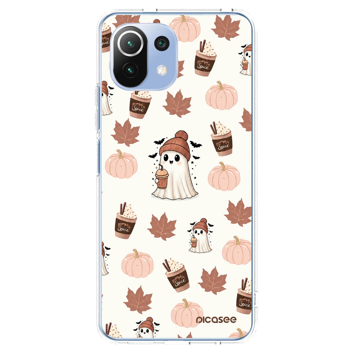 Picasee silikonski prozorni ovitek za Xiaomi Mi 11 Lite - Pumpkin spice