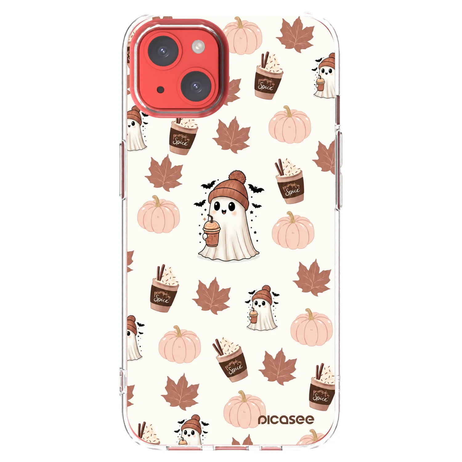 Picasee silikonski prozorni ovitek za Apple iPhone 13 - Pumpkin spice