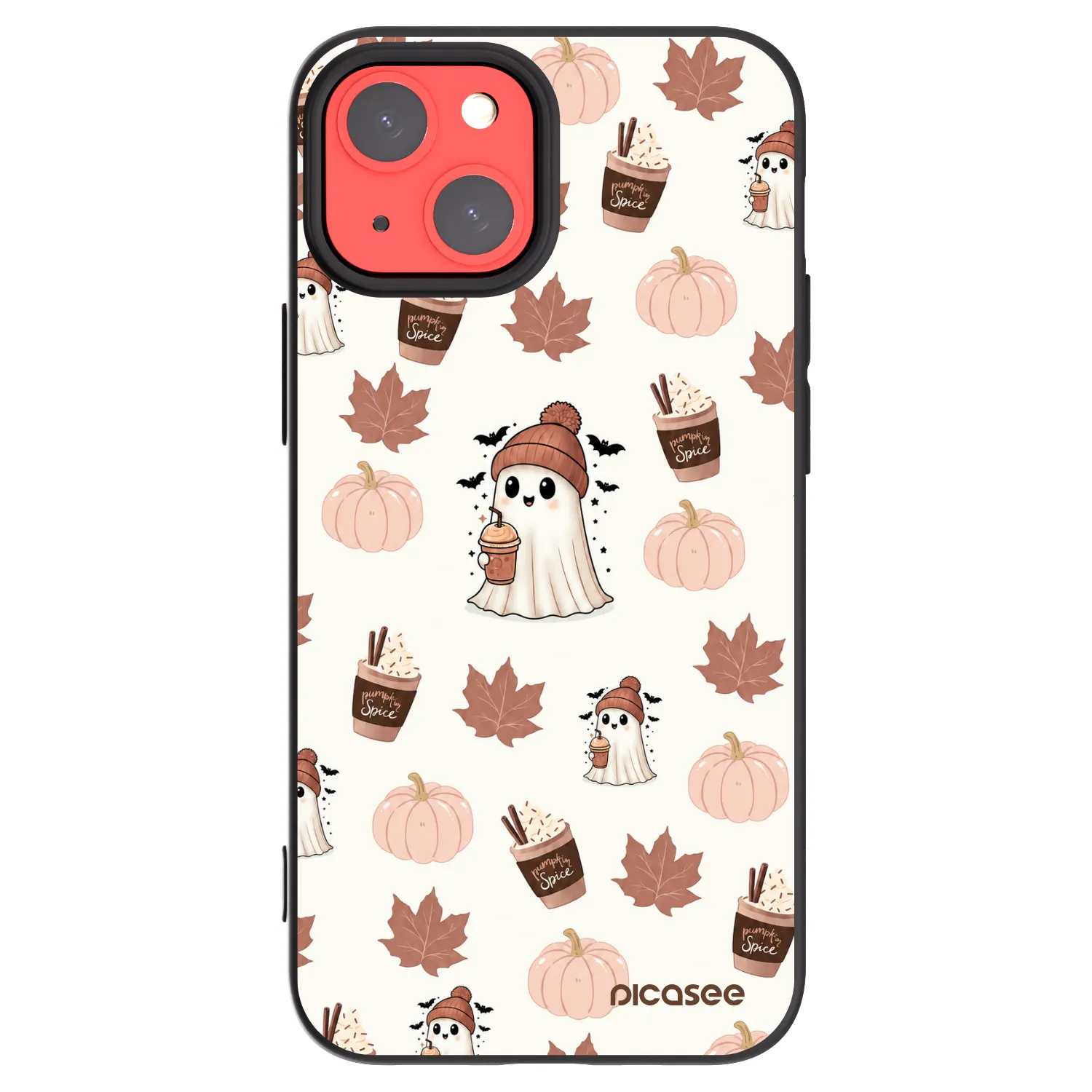 Picasee silikonski črni ovitek za Apple iPhone 13 mini - Pumpkin spice