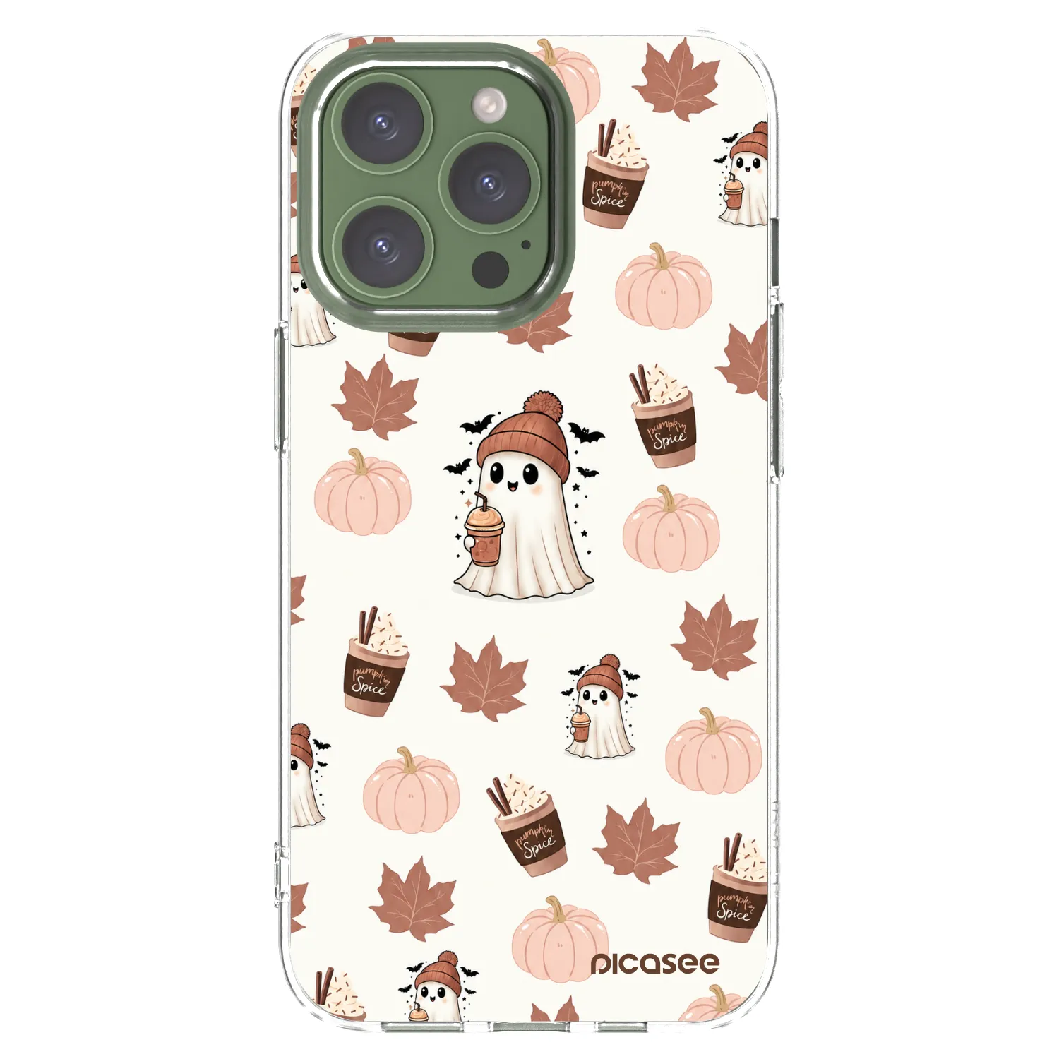 Picasee silikonski prozorni ovitek za Apple iPhone 13 Pro - Pumpkin spice