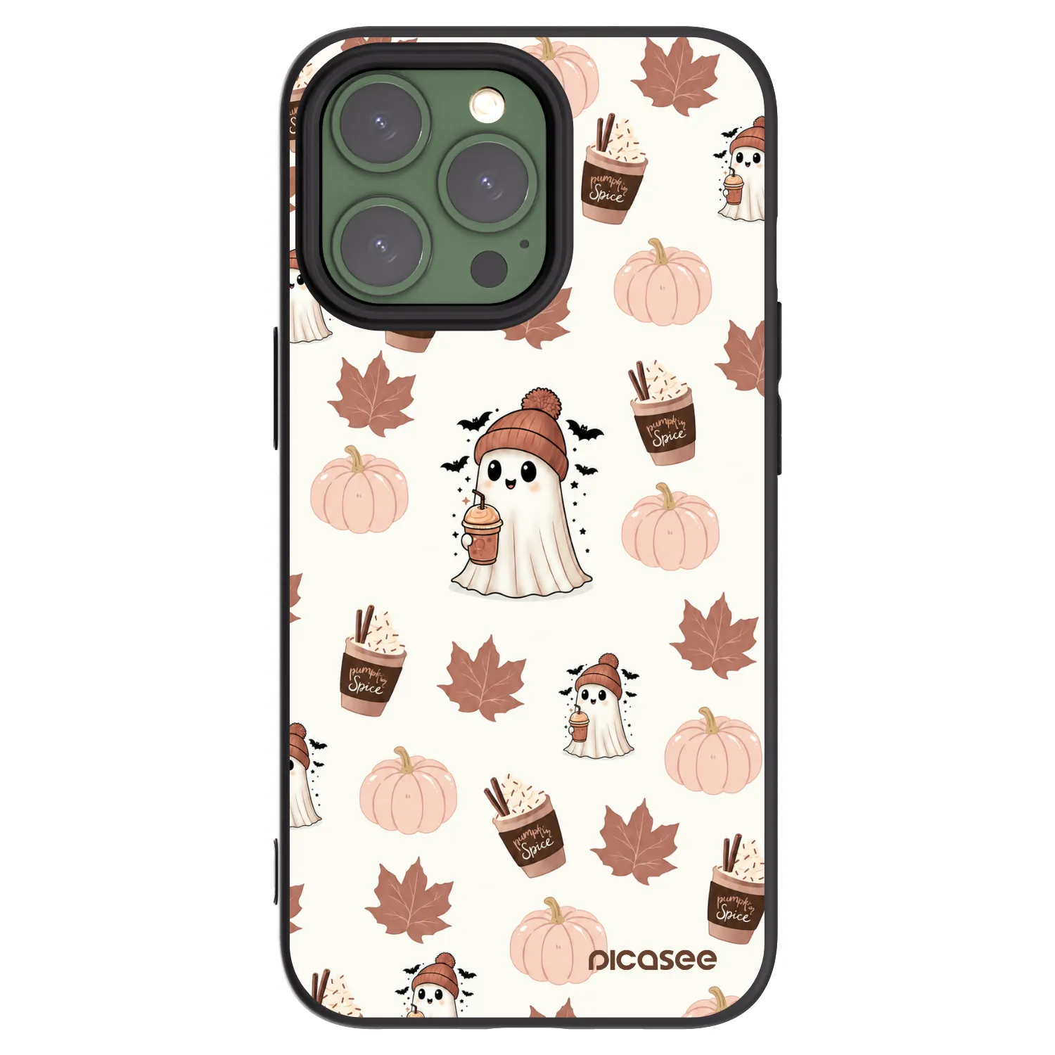 Picasee silikonski črni ovitek za Apple iPhone 13 Pro - Pumpkin spice