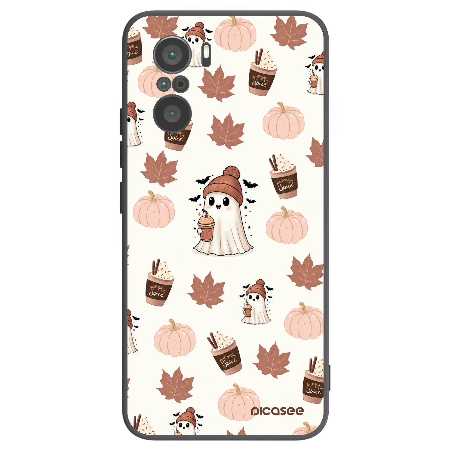 Picasee silikonski črni ovitek za Xiaomi Poco F3 - Pumpkin spice