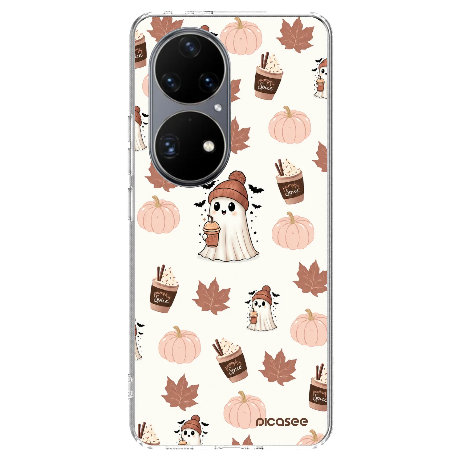 Picasee silikonski prozorni ovitek za Huawei P50 - Pumpkin spice