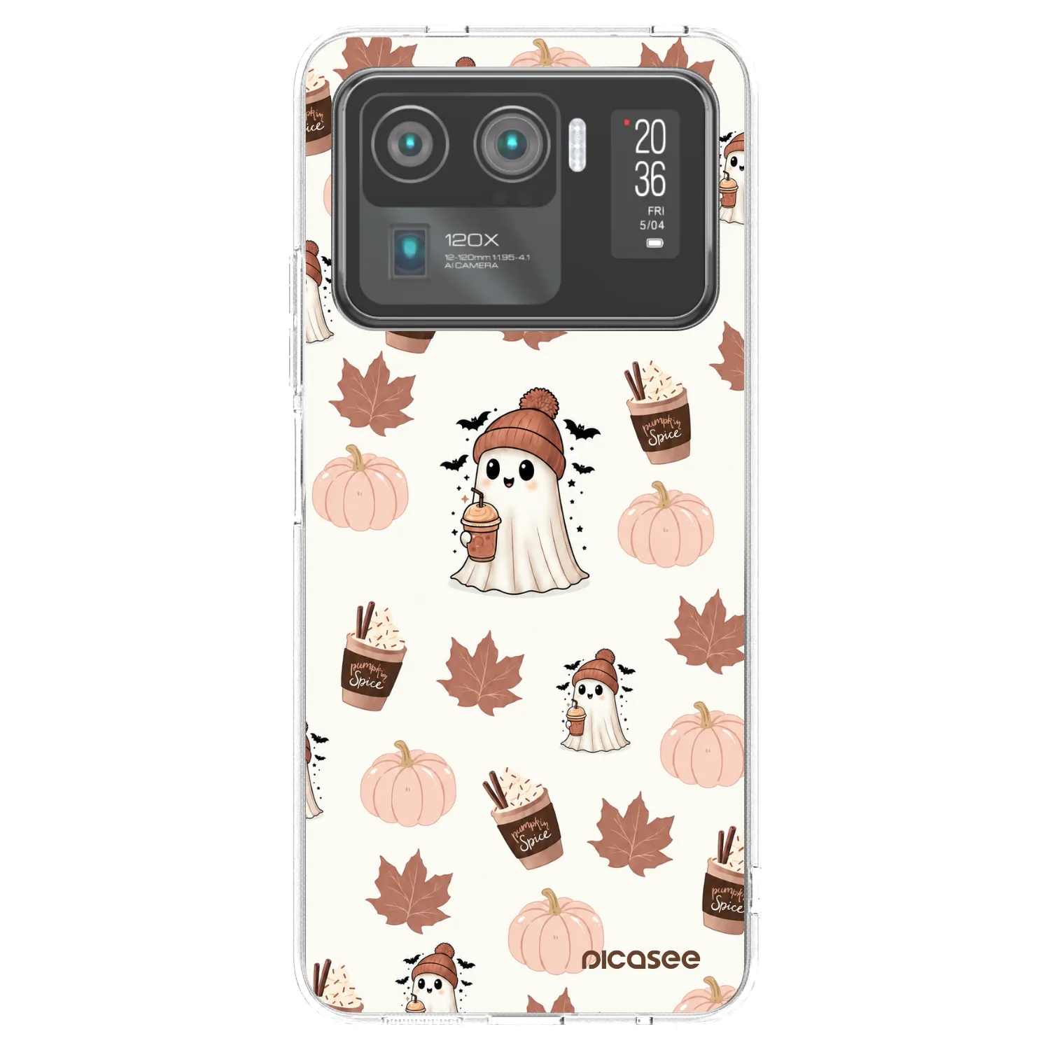 Picasee silikonski prozorni ovitek za Xiaomi Mi 11 Ultra - Pumpkin spice